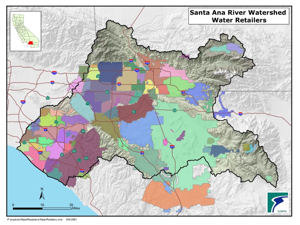 GIS map of Water Retailers
