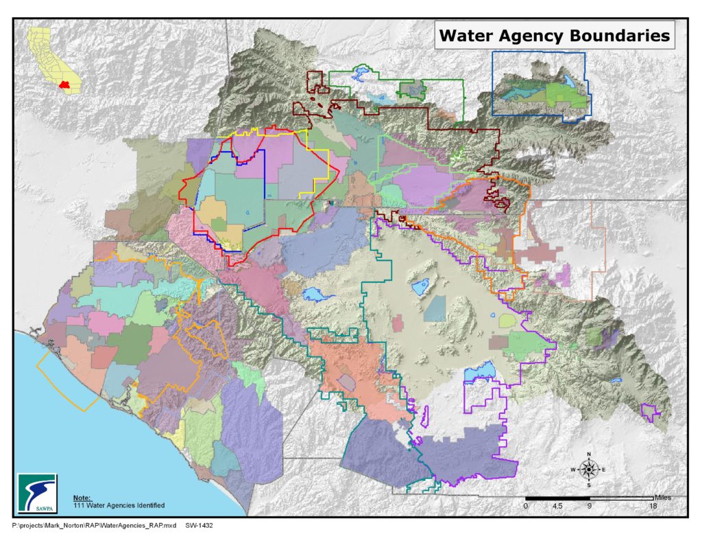GIS map of Water Related Agencies