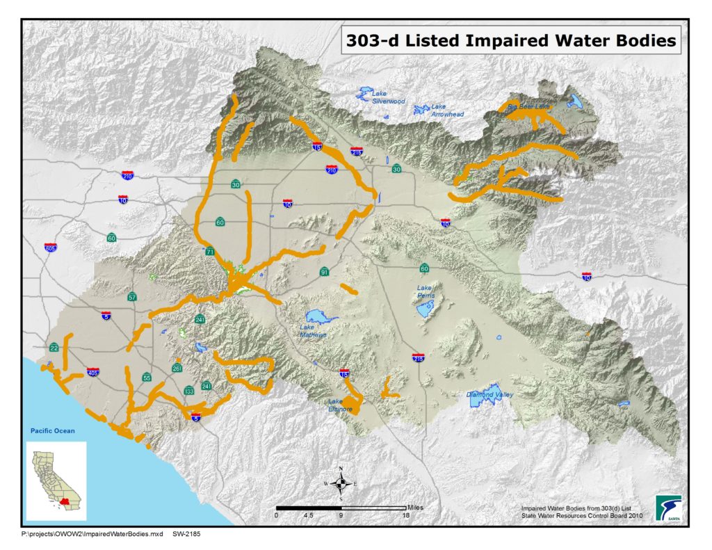 GIS map of Impaired Water Bodies