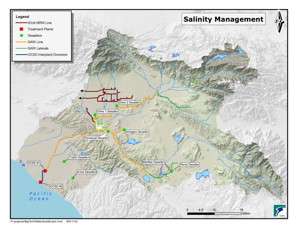 GIS map of Salinity Management