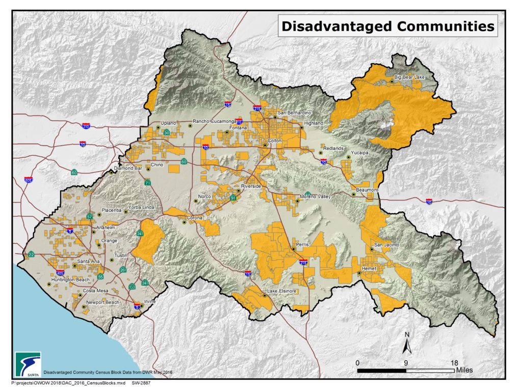 GIS map of Disadvantaged Communities