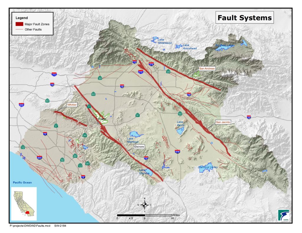 GIS map of Fault Systems