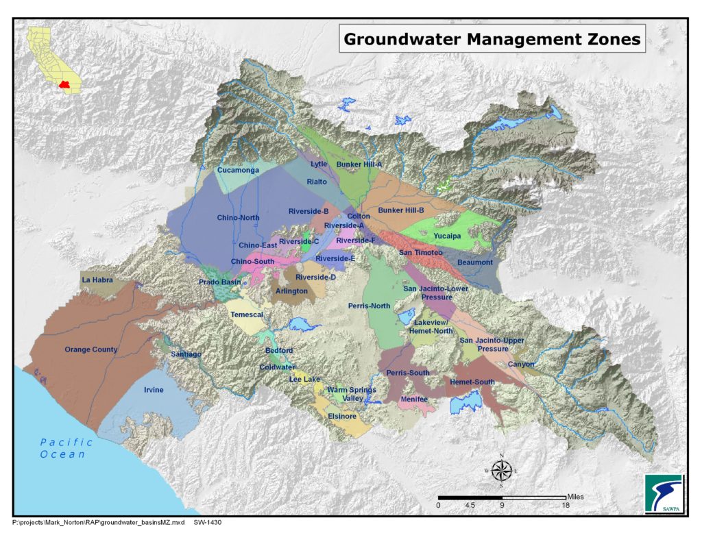 GIS map of Groundwater Mgmt Zones
